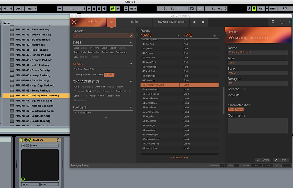 Arturia Mini V3 Sound Pack - Melodic Techno - Image 5